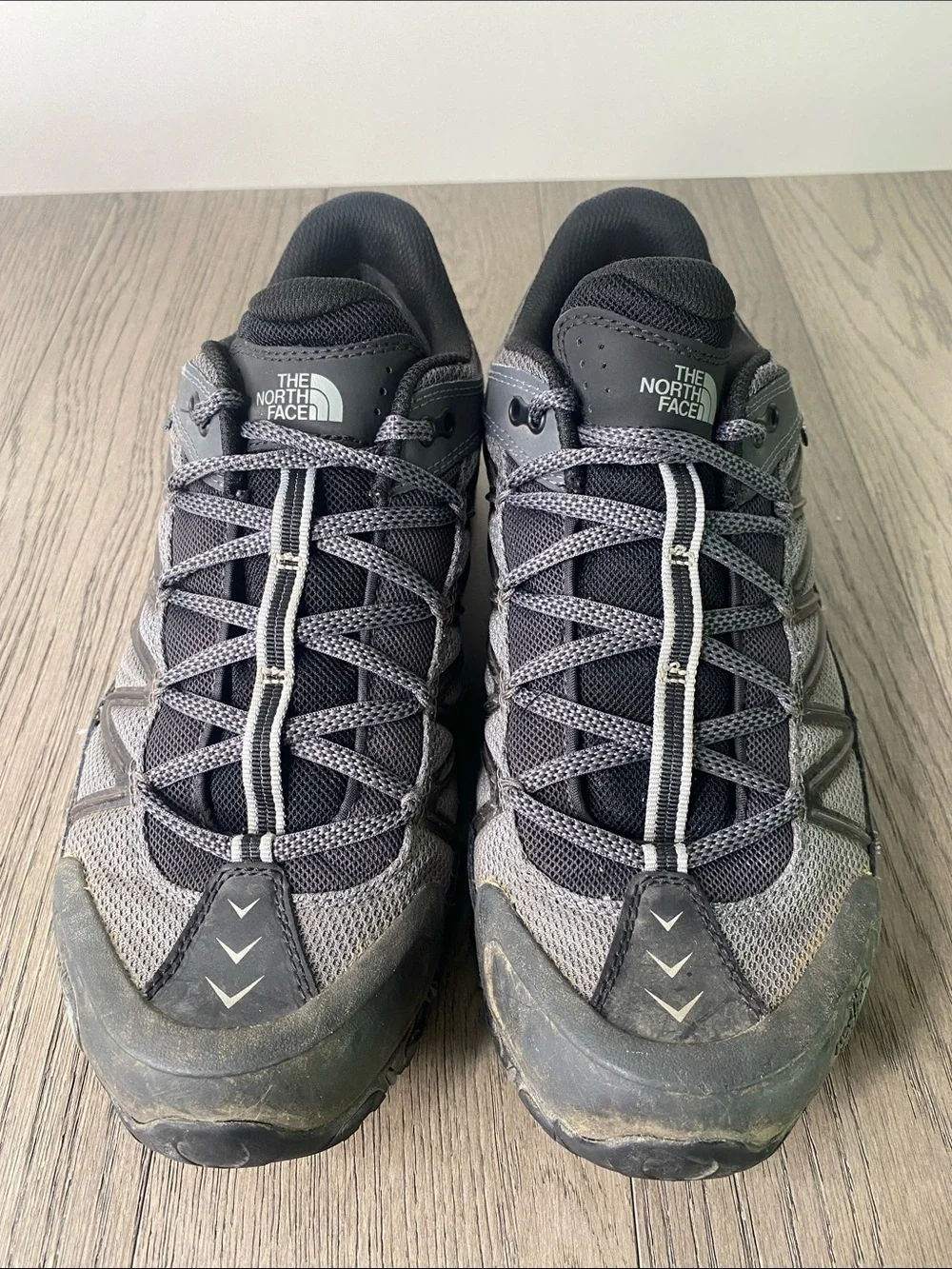 The North Face Men’s Ultra 110 Trail Shoes in Gray and Black Size 11.5 - Dirty